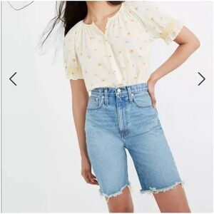 Madewell High-Rise Denim Shorts NWT Medium Wash 30